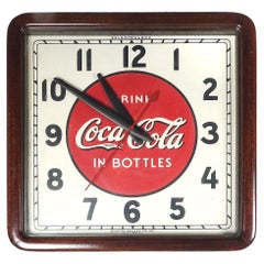 Antique 1930s Coca-Cola Wall Clock