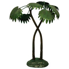 1930s Cold Painted Bronze Palm Tree