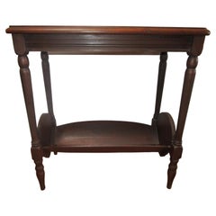1930s Colonial Revival Style Turned  and Veneered Occasional Bookshelf Table