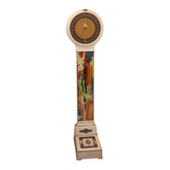 1930s Colorful Glass Front Enamel Over Cast Iron Peerless Lollipop Scale