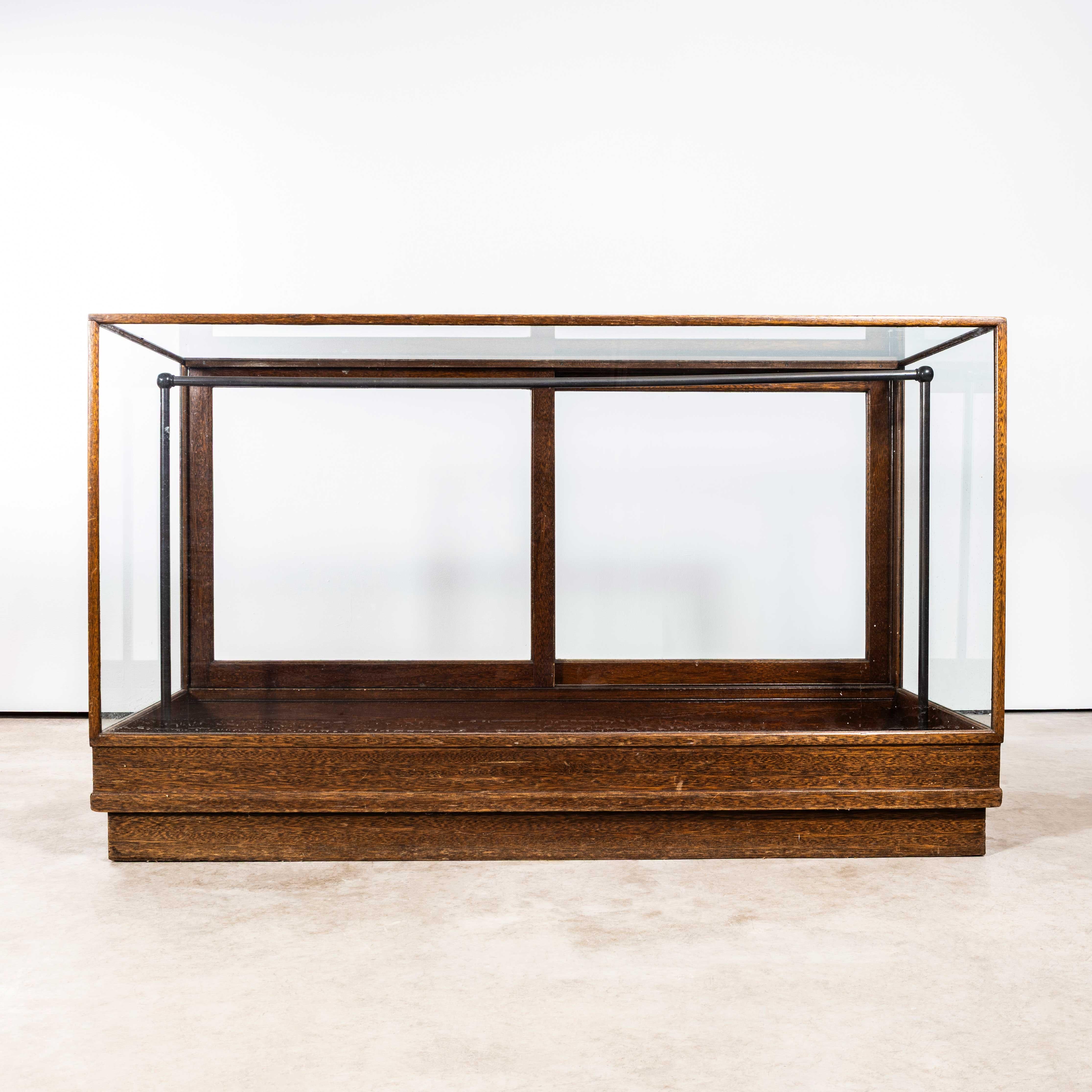 1930's Compact English Haberdashery Display Cabinet For Sale 3