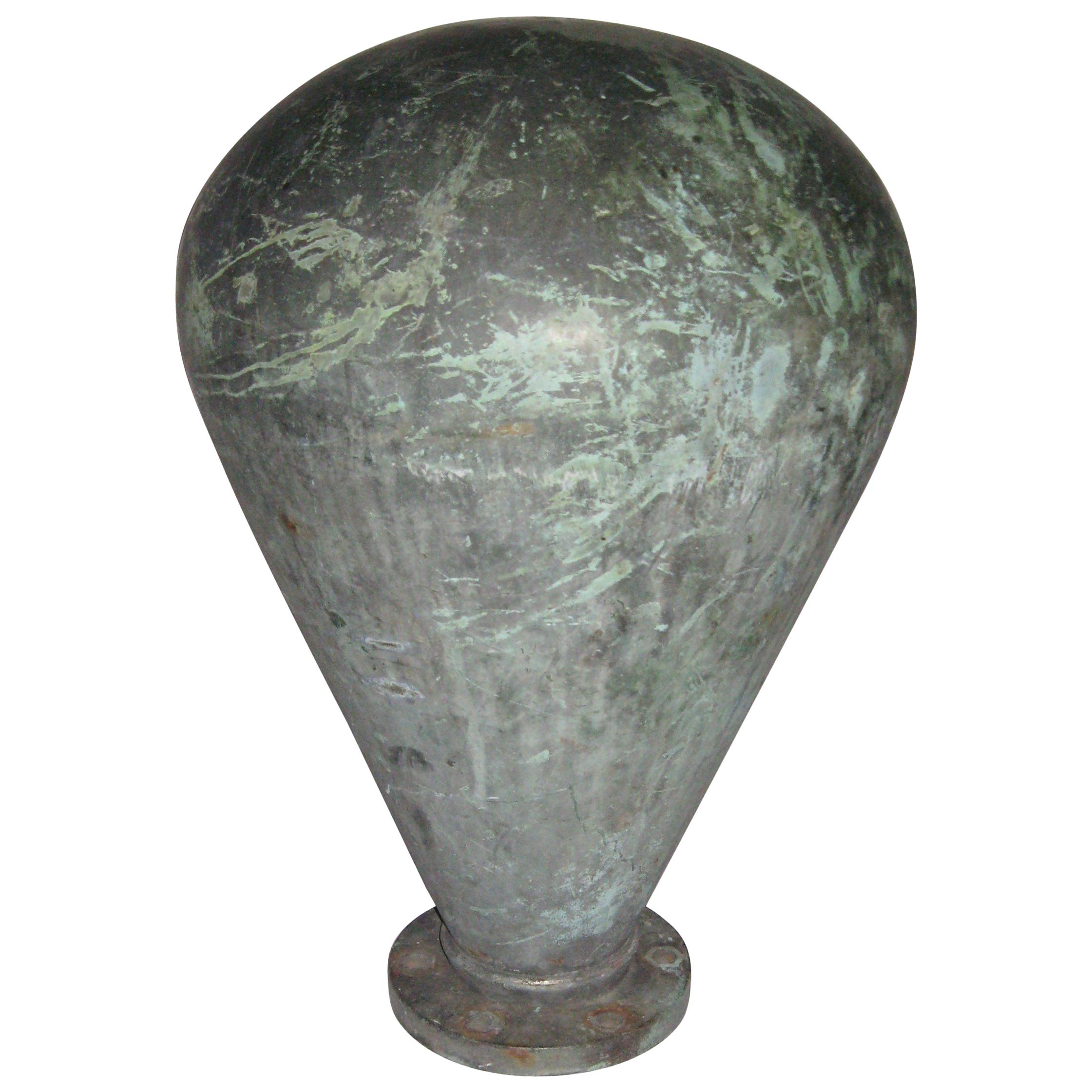 1930s Copper Antique Ship Mooring Bollard Early Hudson River Lower NYC