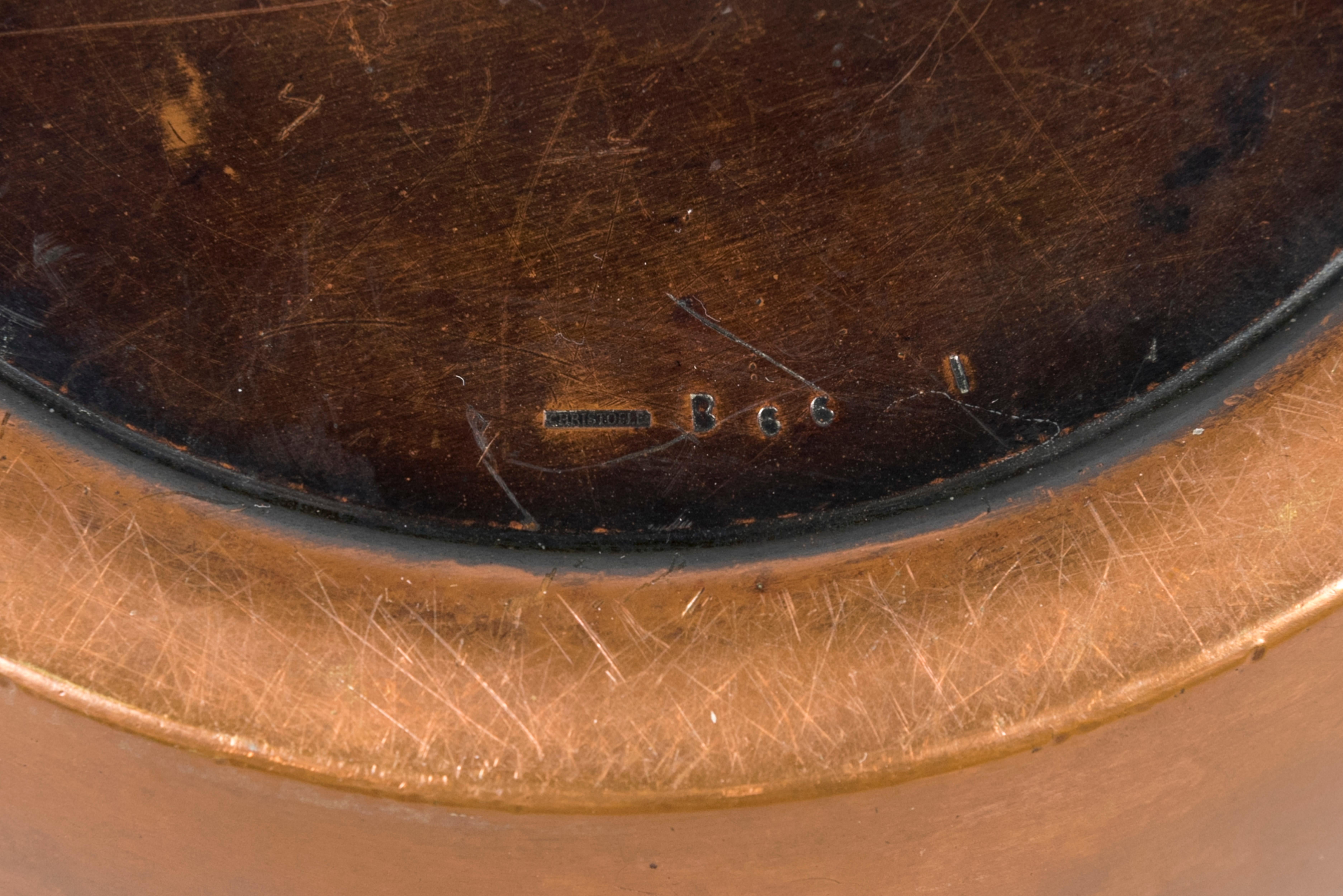 1930's Copper Boxe with Silver Inlaid by Maison Christofle For Sale 1
