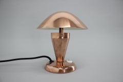 1930s, Copper Table Lamp, Czechoslovakia