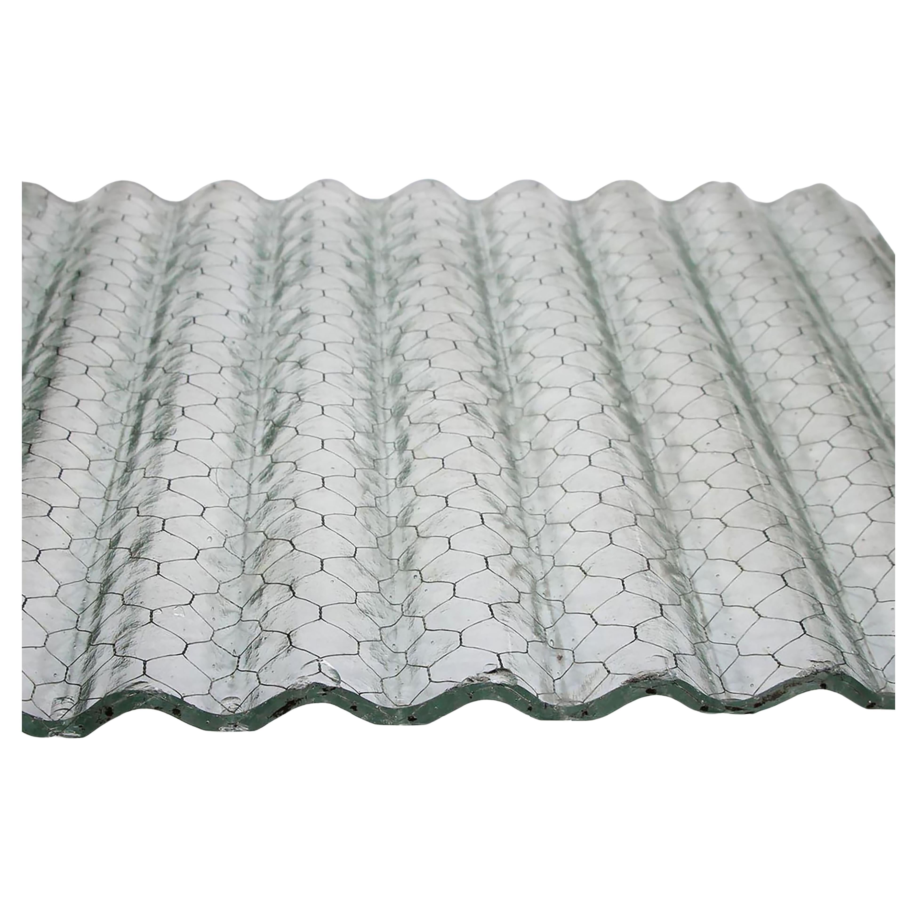 What was chicken wire glass used for?