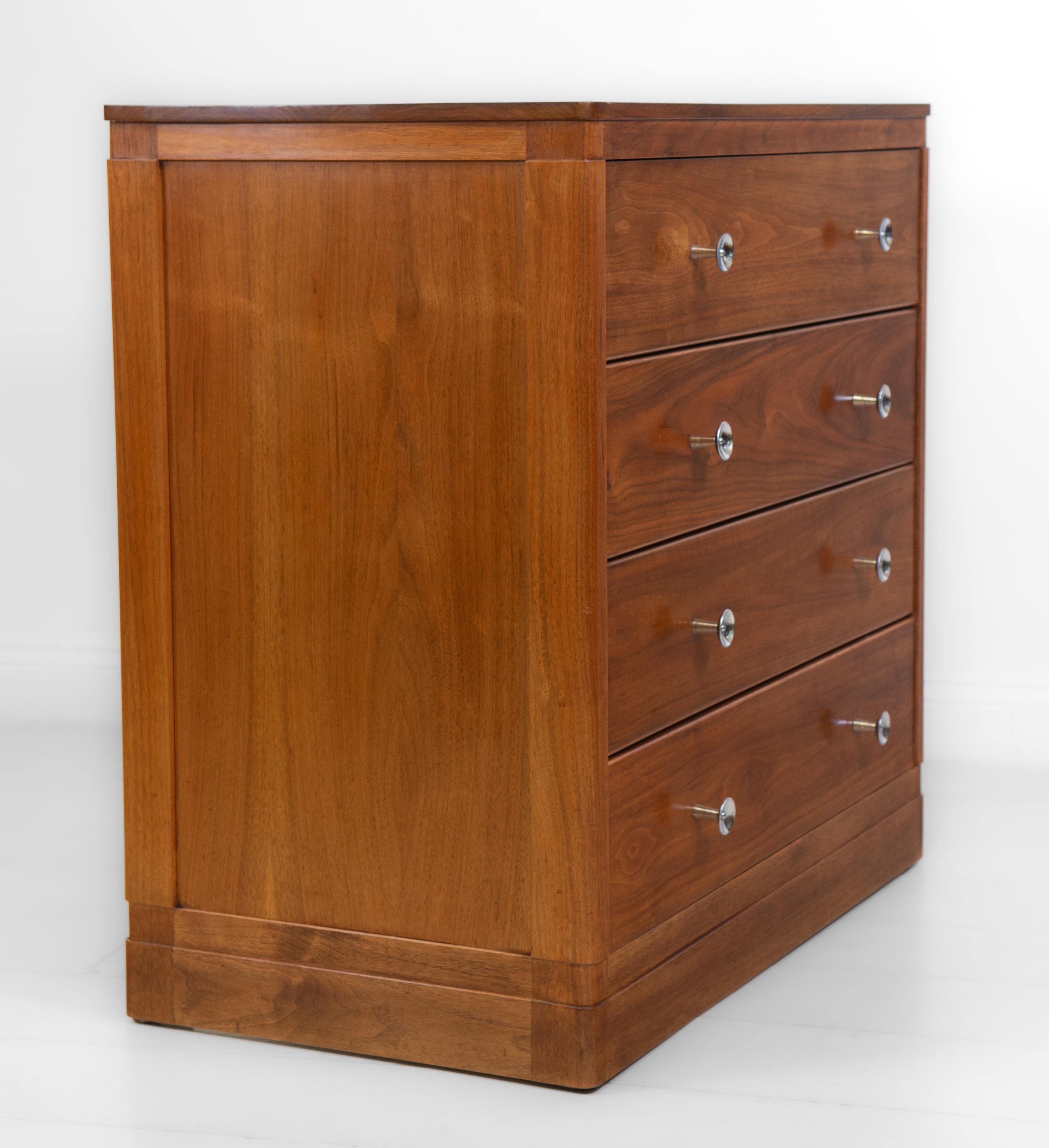 1930’s Cotswold Walnut Chest Drawers Designed By WH Russell For Gordon Russell 5