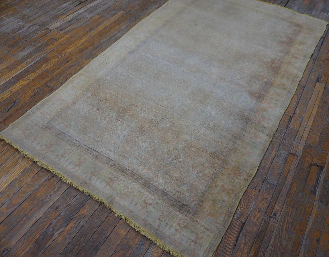 Indian 1930s Cotton Agra Rug ( 4' x 6'8