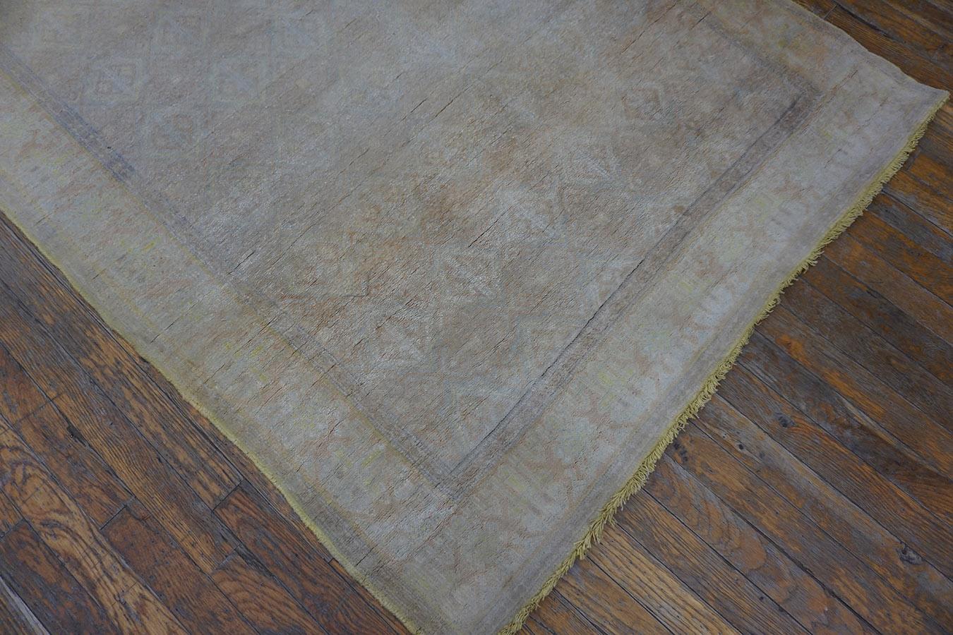 Agra-Teppich aus Baumwolle aus den 1930er Jahren ( 4'' x 6''8 - 122 x 203) (Handgeknüpft) im Angebot