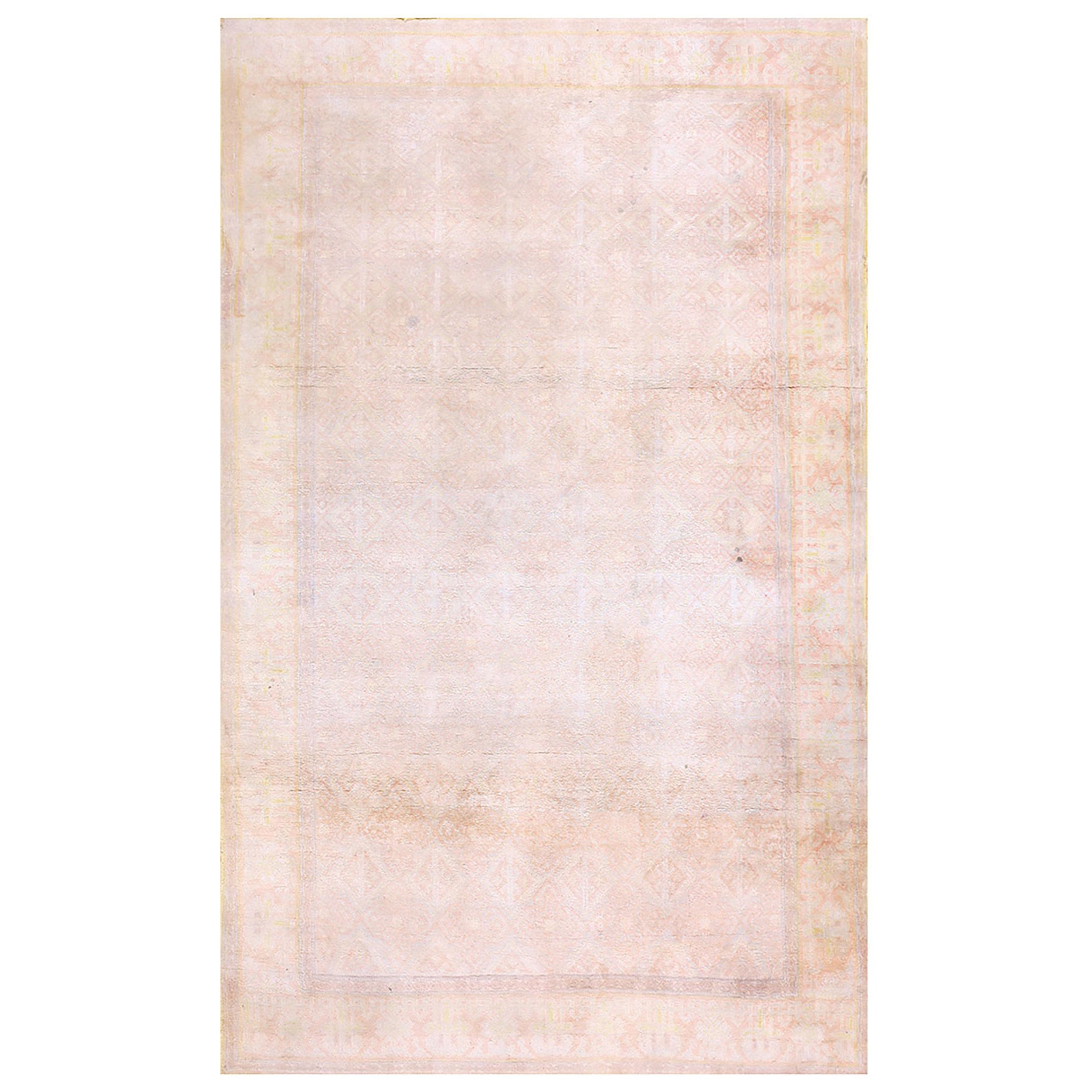 Tappeto Agra in cotone degli anni '30 ( 4' x 6'8" - 122 x 203 ) in vendita