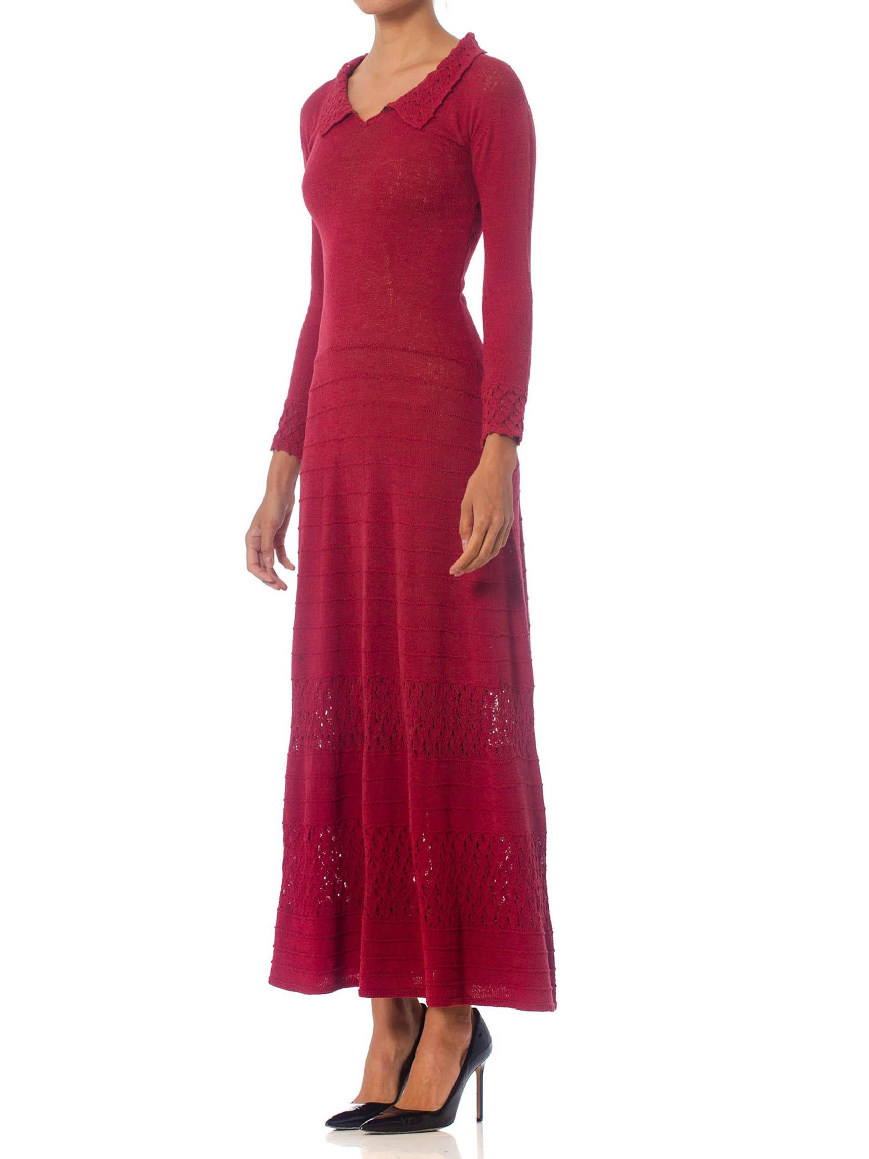 cranberry maxi dress