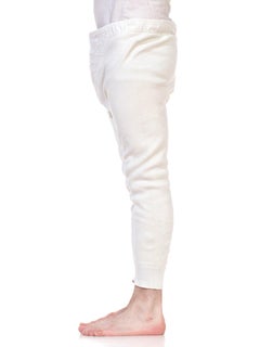 1930S Cream Cotton Jersey Rare Men's Long Underwear Pants