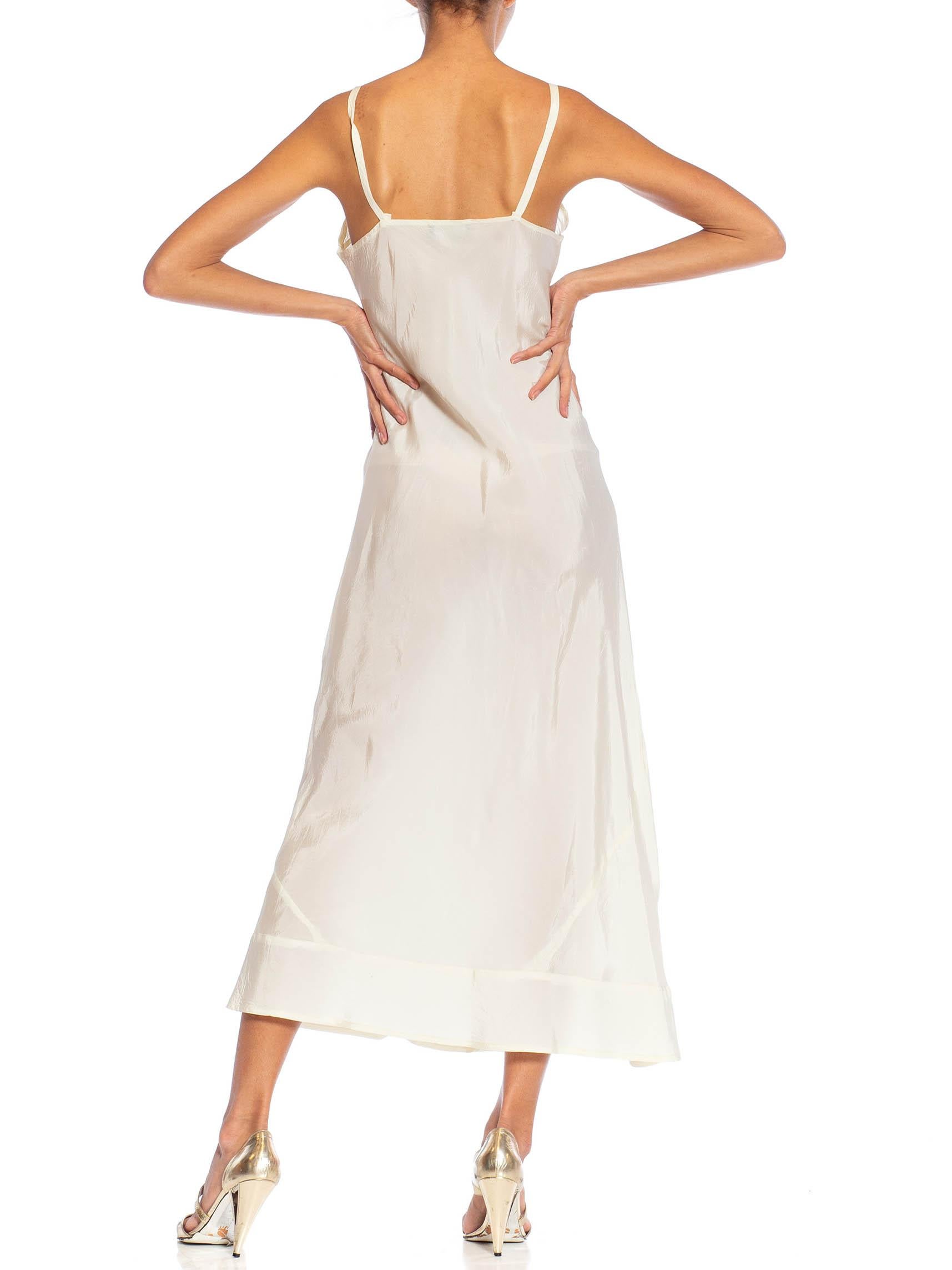 Women's 1930S Cream Rayon Slip For Sale