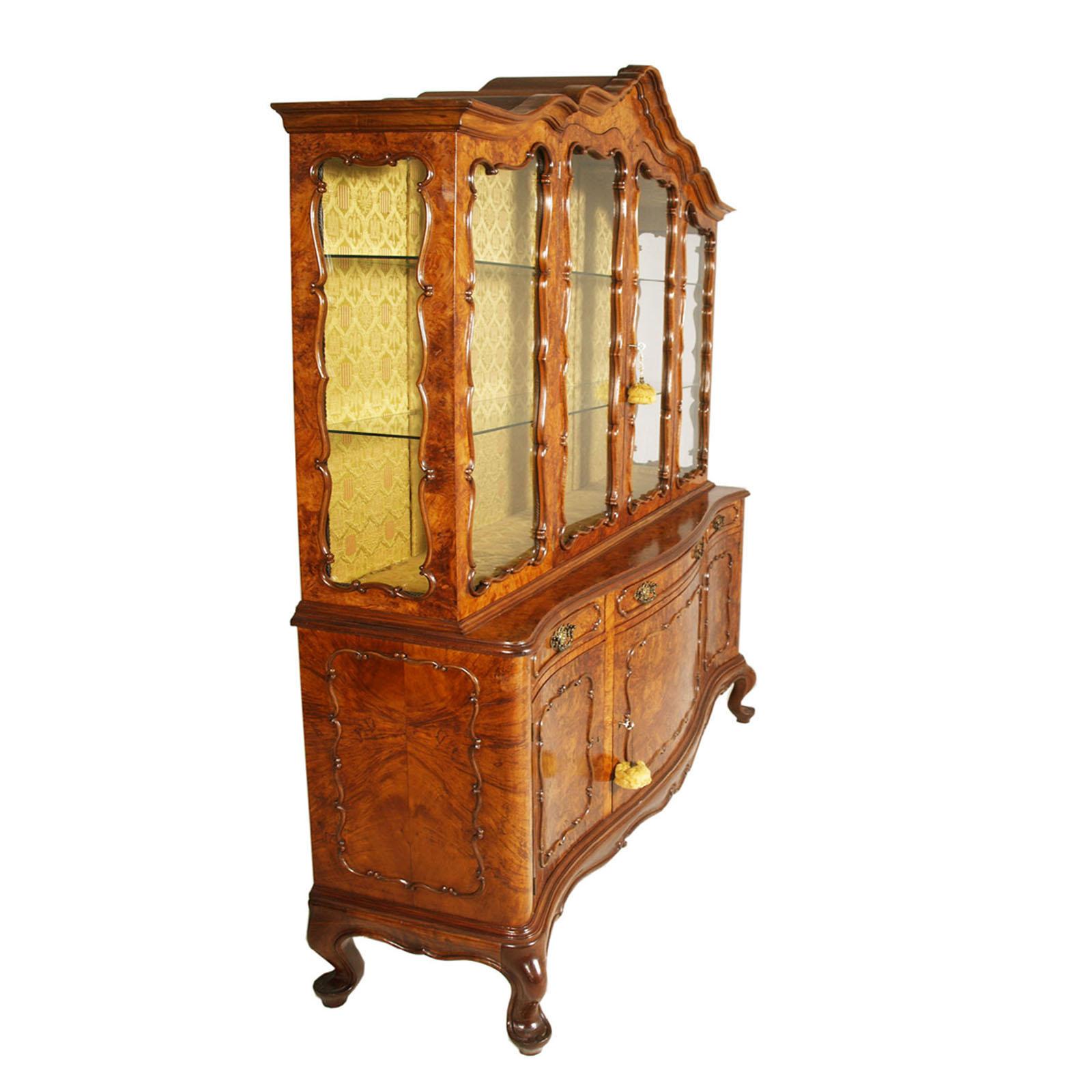 buffet baroque vénitien des années 1930, noyer Ebanisterie de Bassano en vente 2