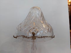 1930's Crystal "Mushroom" Table Lamp