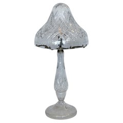 1930's Crystal "Mushroom" Table Lamp