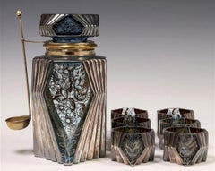 1930s Czech Art Deco Liqueur Service Set
