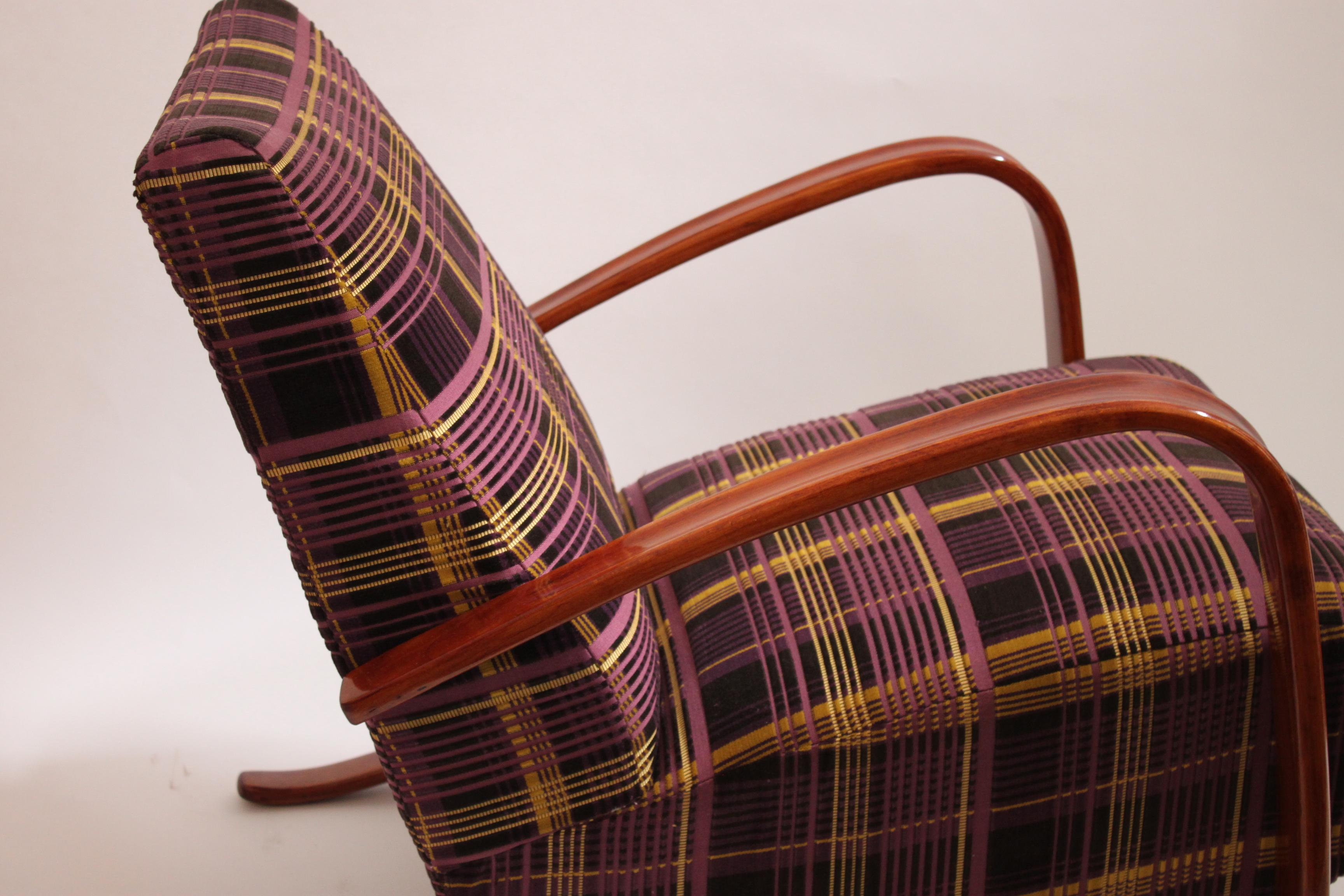 20th Century 1930s Czech H-269 Halabala Armchair by UP Závody Brno For Sale