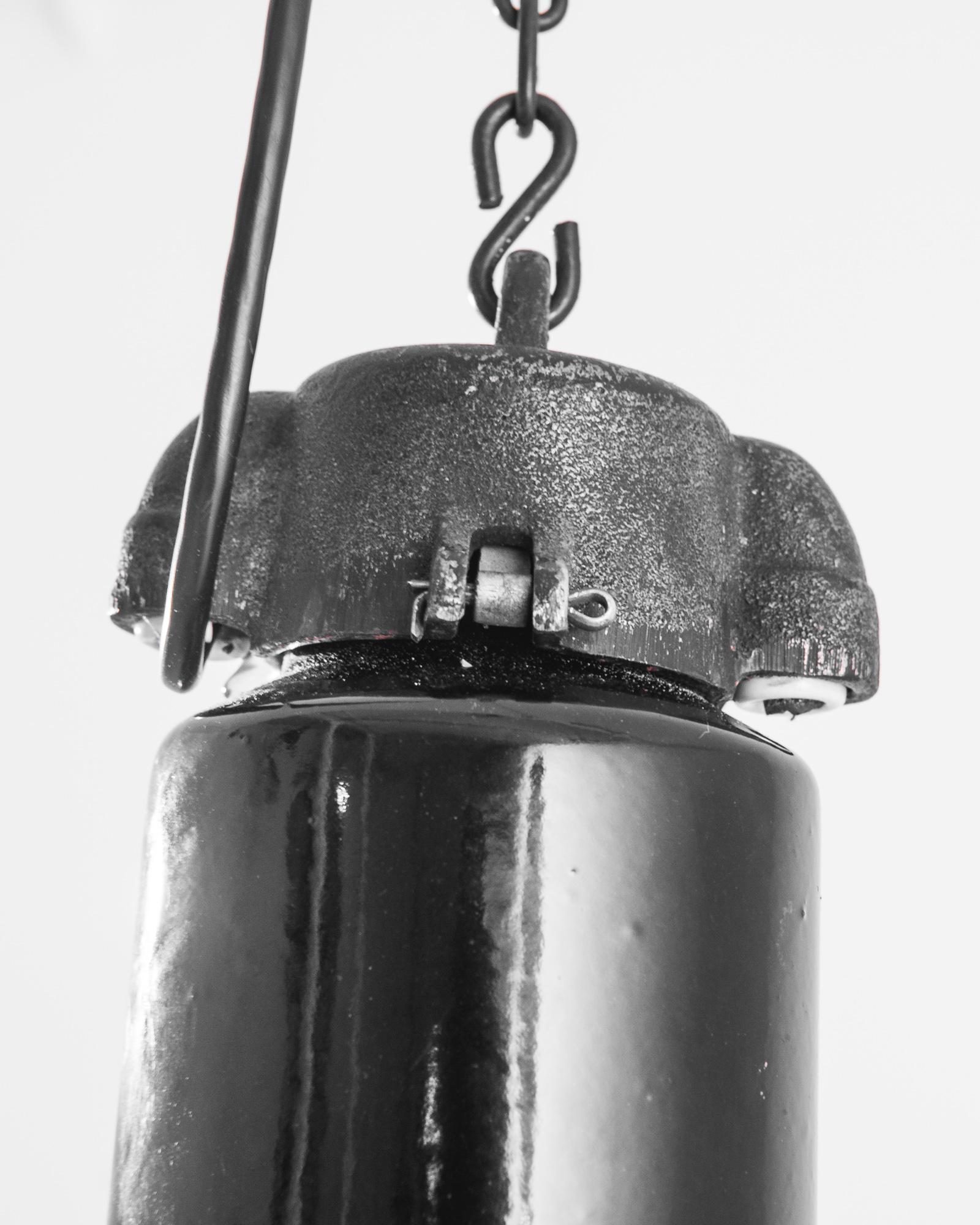 20th Century 1930s Czech Industrial Pendant Lamp