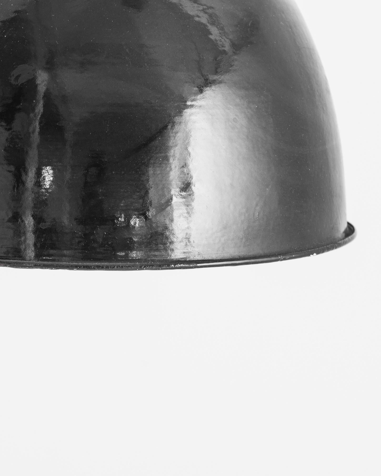 Metal 1930s Czech Industrial Pendant Lamp