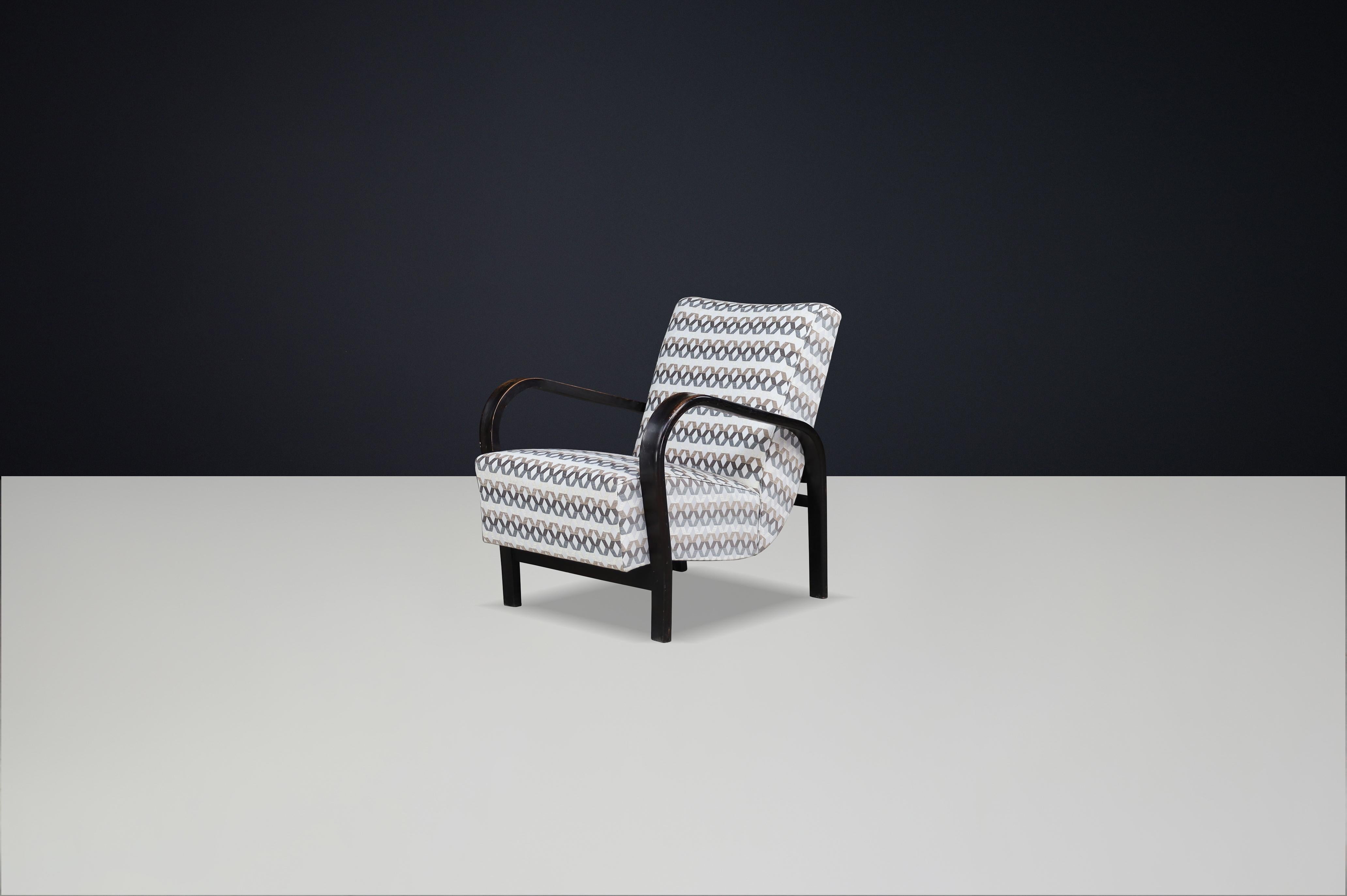Chaise longue tchèque des années 1930 par Koželka & Kropáček- 12 Disponible pour un projet sur mesure en vente 3