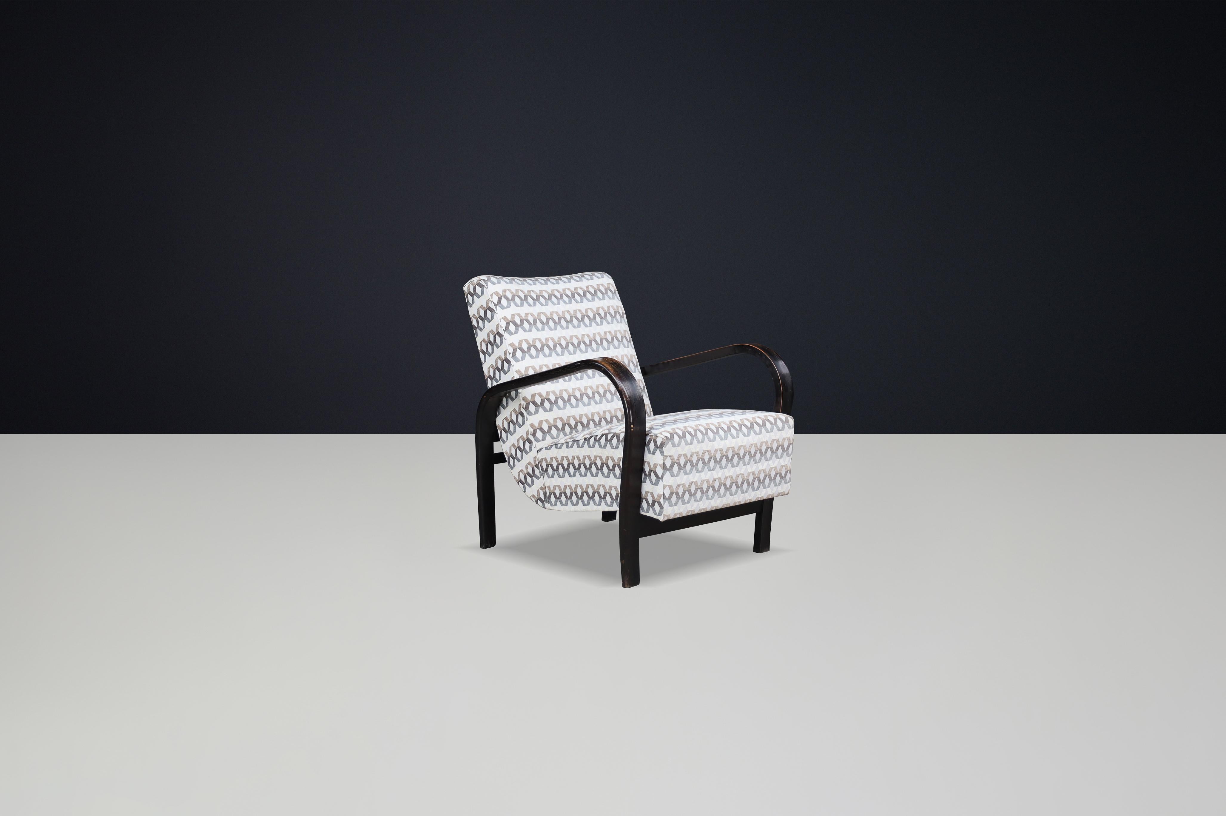 Mid-Century Modern Chaise longue tchèque des années 1930 par Koželka & Kropáček- 12 Disponible pour un projet sur mesure en vente