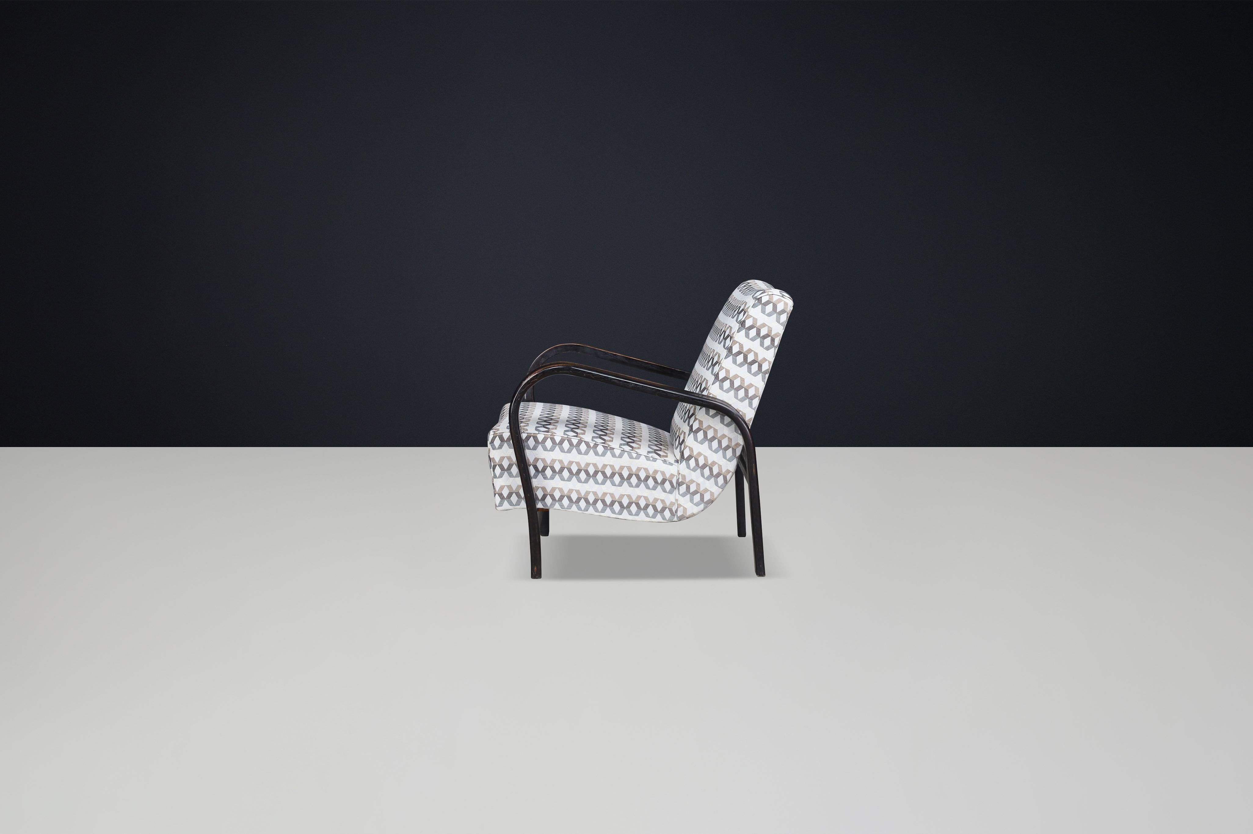Chaise longue tchèque des années 1930 par Koželka & Kropáček- 12 Disponible pour un projet sur mesure en vente 2