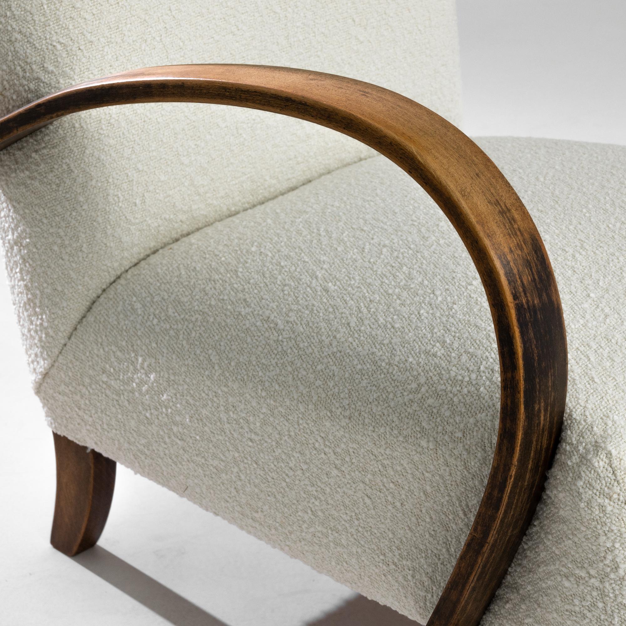 20th Century 1930s Czech Wooden Armchair by J. Halabala