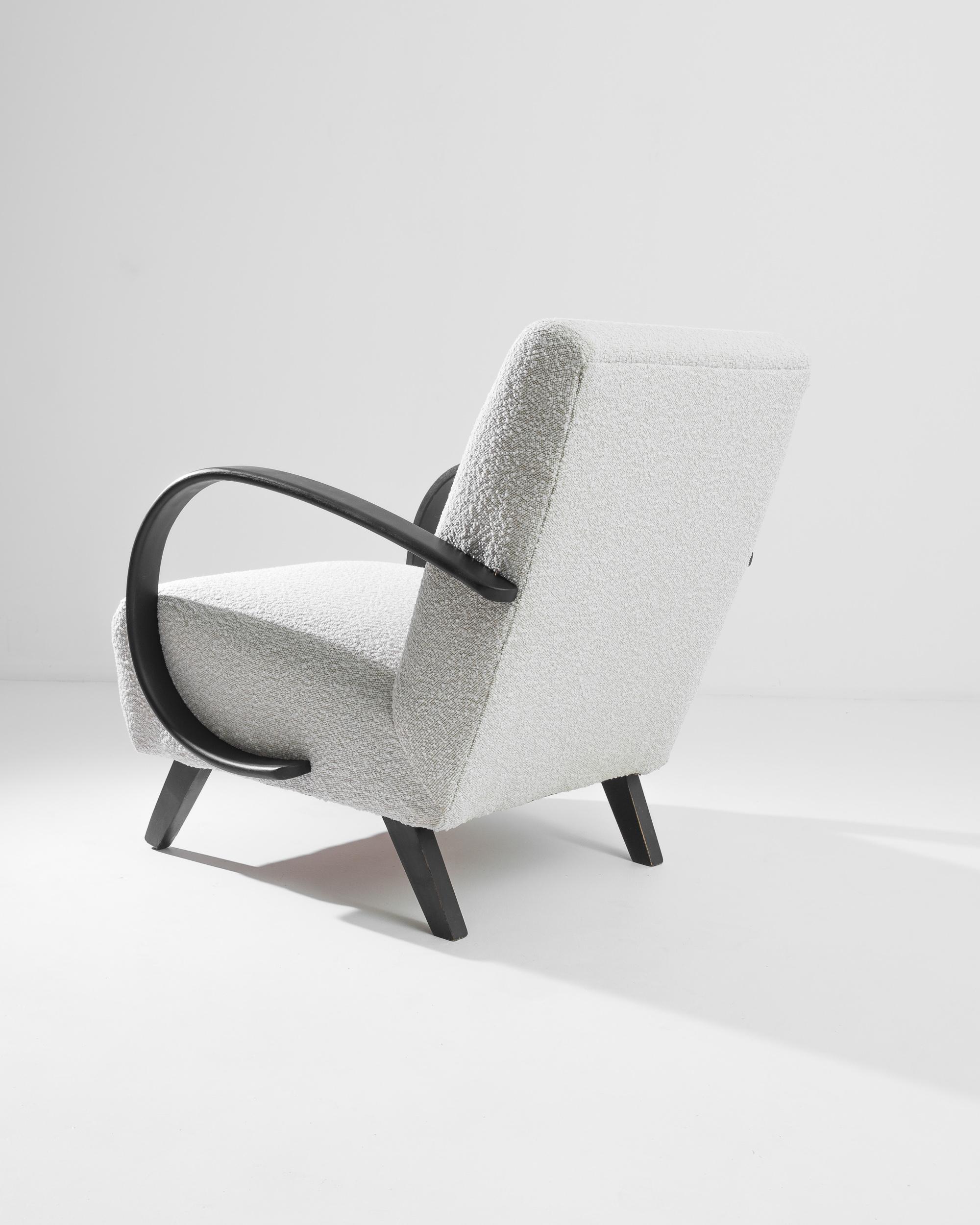 20th Century 1930s Czech Wooden Armchair by J. Halabala For Sale