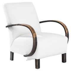 1930s Czech Wooden Armchair by J. Halabala