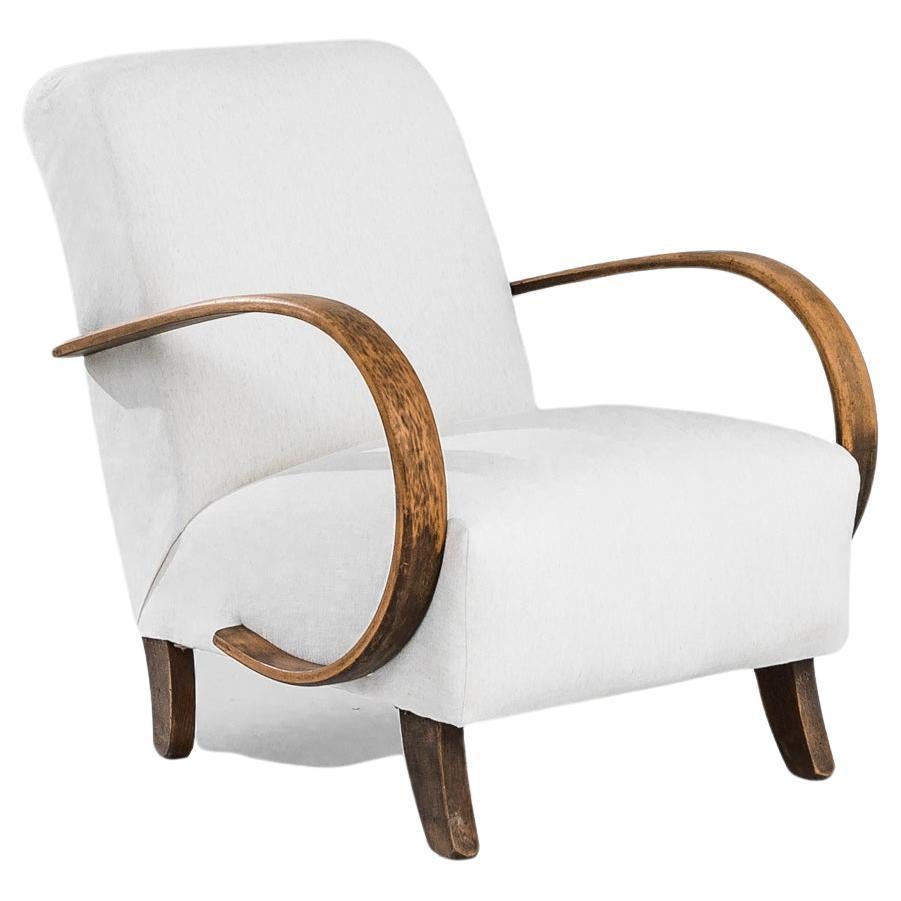 1930s Czech Wooden Armchair by J. Halabala
