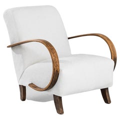 1930s Czech Wooden Armchair by J. Halabala
