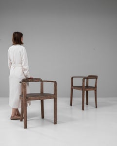 Paire de chaises en bois tchèques des années 1930