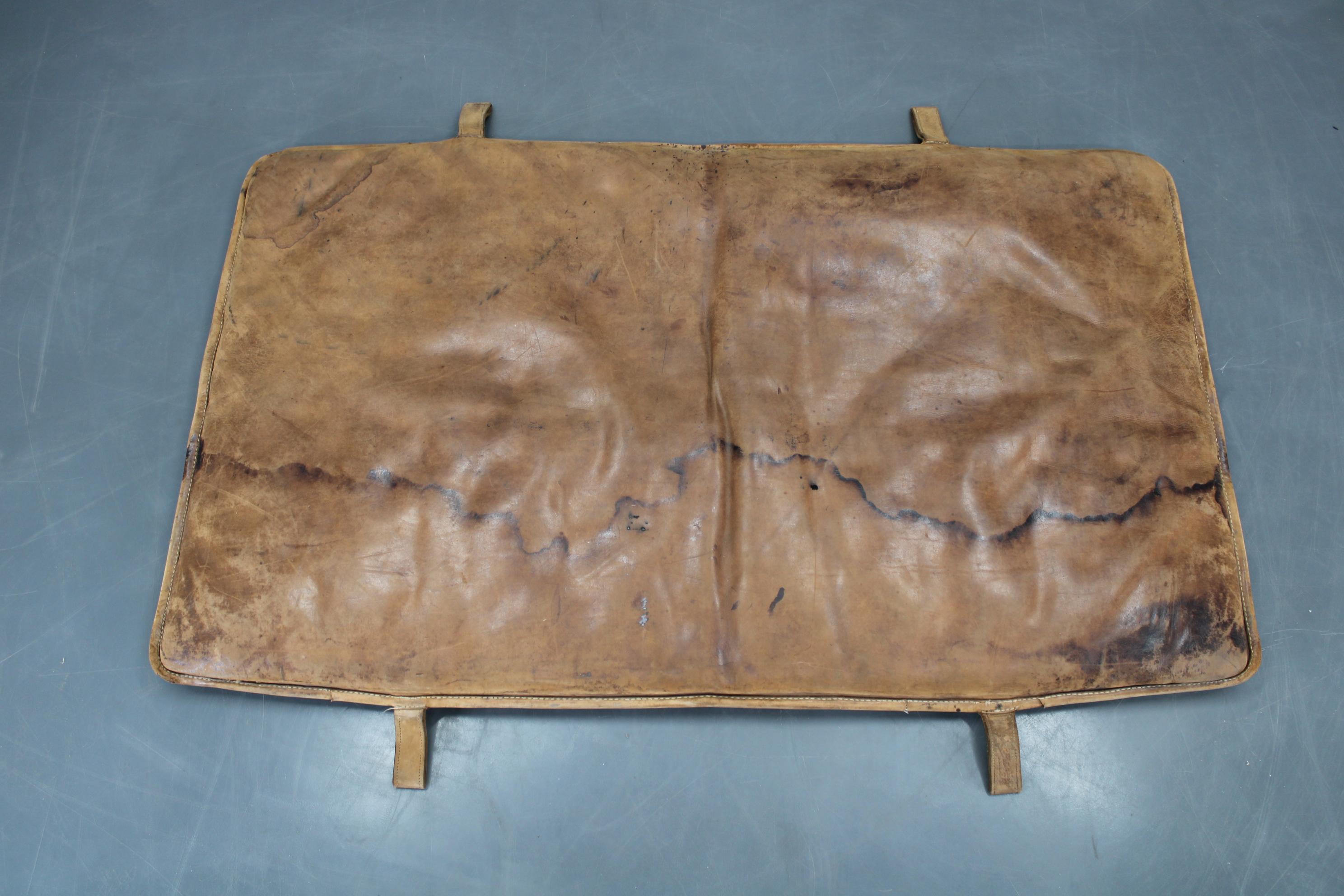Tapis de gymnastique en cuir épais tchécoslovaque des années 1930, patiné en vente 12