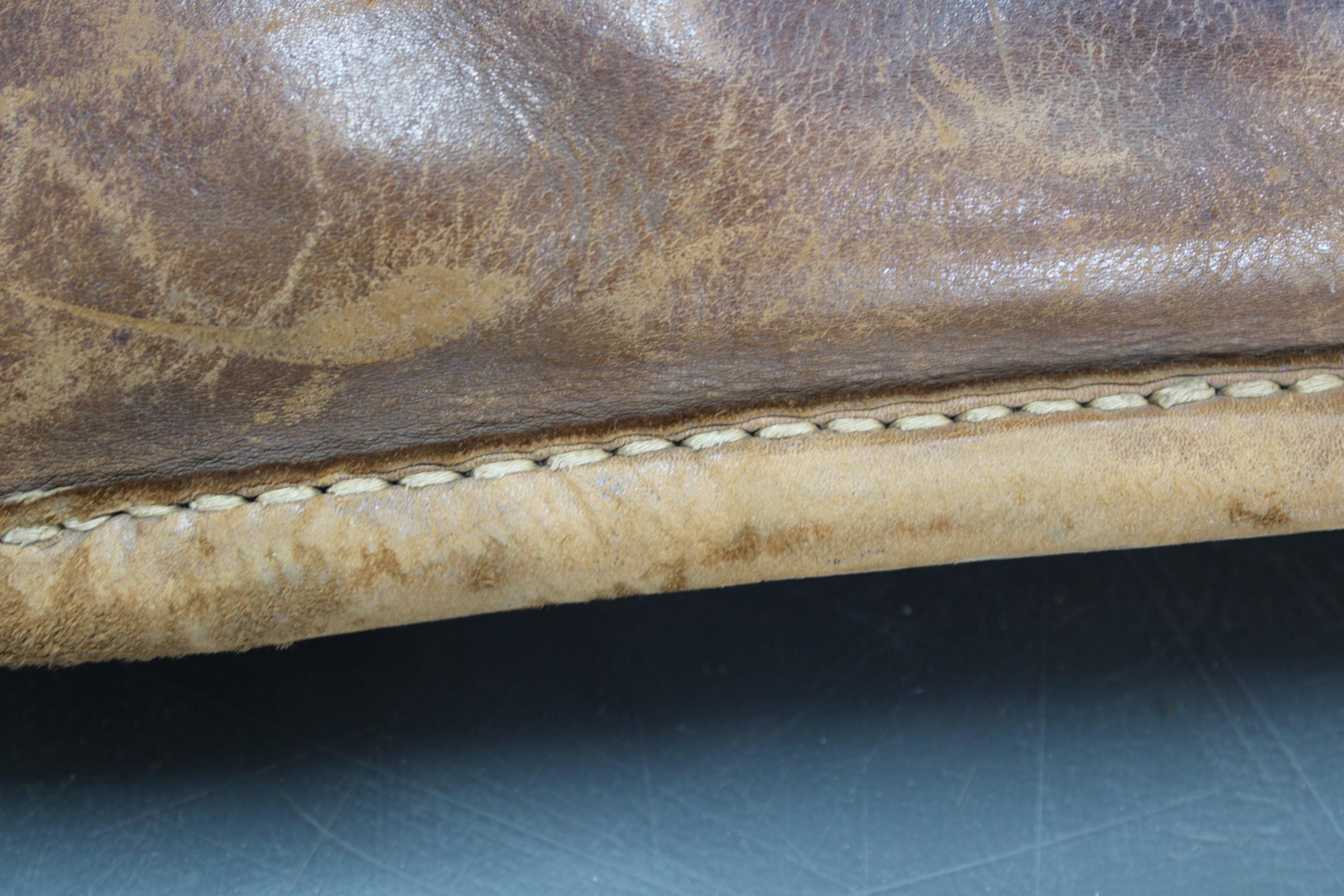 Tapis de gymnastique en cuir épais tchécoslovaque des années 1930, patiné en vente 1