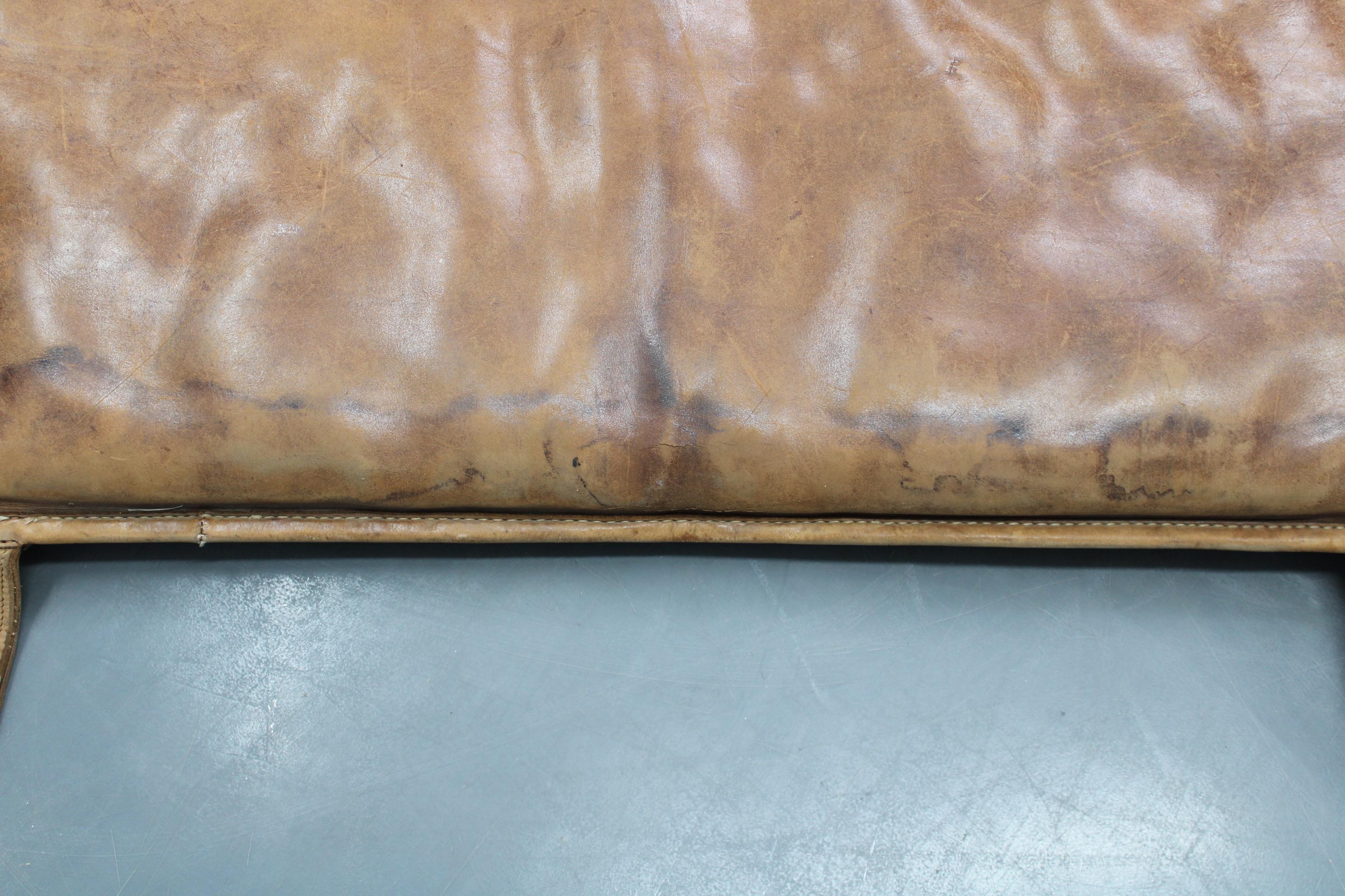 Tapis de gymnastique en cuir épais tchécoslovaque des années 1930, patiné en vente 2