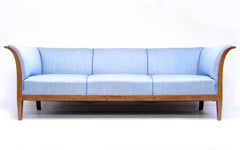 1930s Danish Art Deco 3-Seater Sofa by Frits Henningsen in Cuban Mahogany