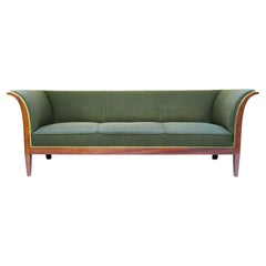 1930s Danish Art Deco 3-Seater Sofa by Frits Henningsen in Cuban Mahogany
