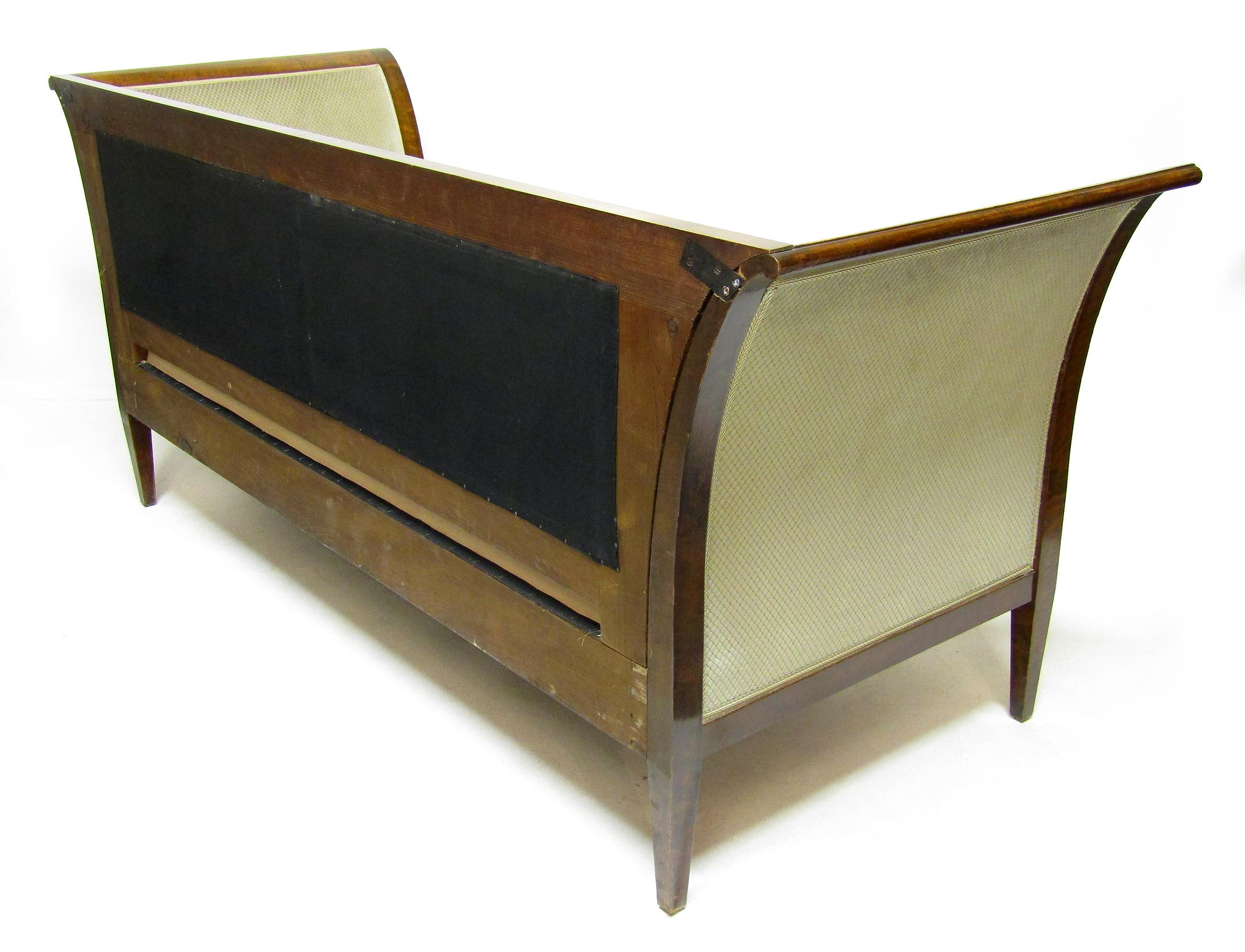 1930s Danish Art Deco 3-Seater Sofa In Cuban Mahogany By Frits Henningsen For Sale 1