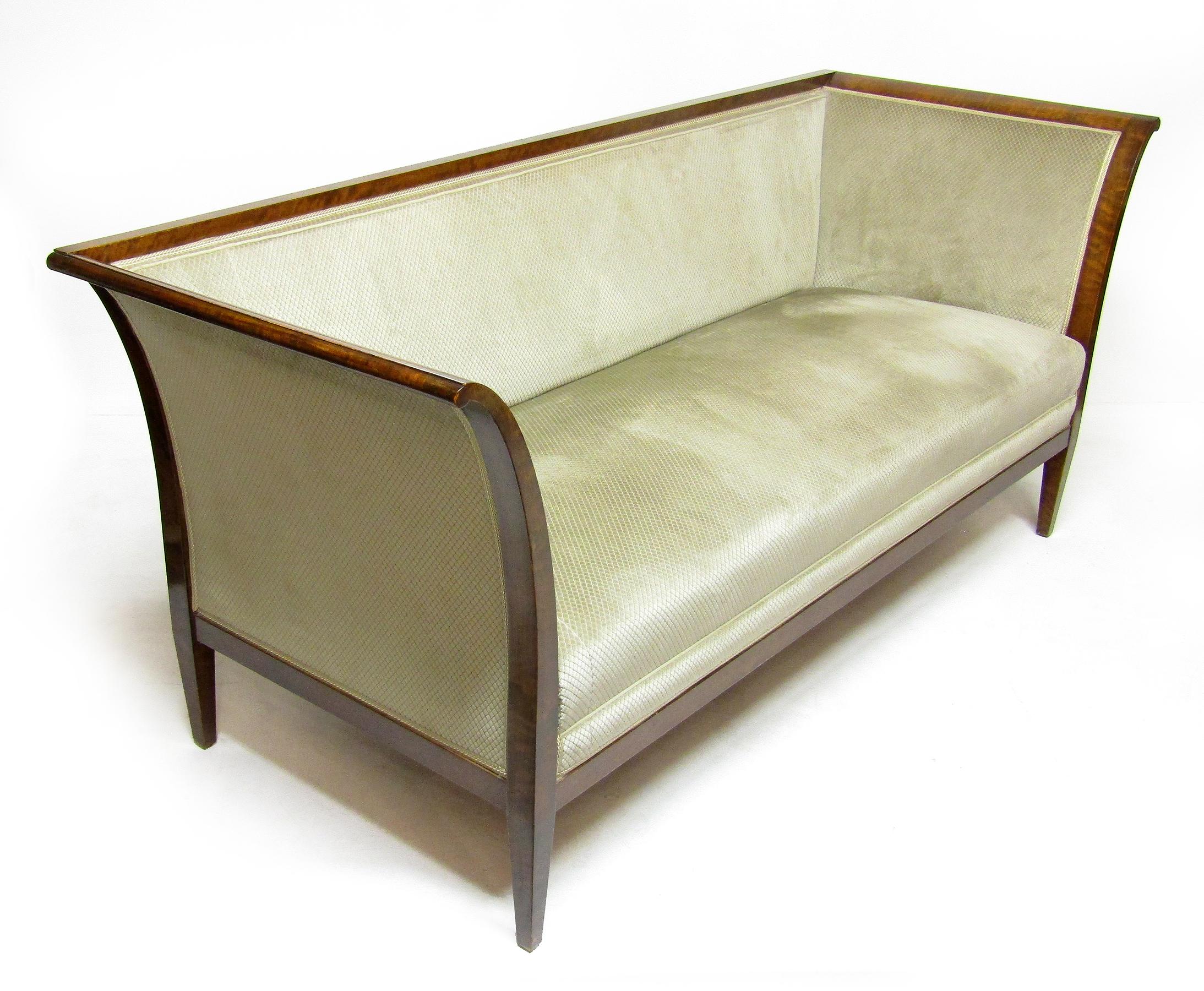 1930s Danish Art Deco 3-Seater Sofa In Cuban Mahogany By Frits Henningsen For Sale 3