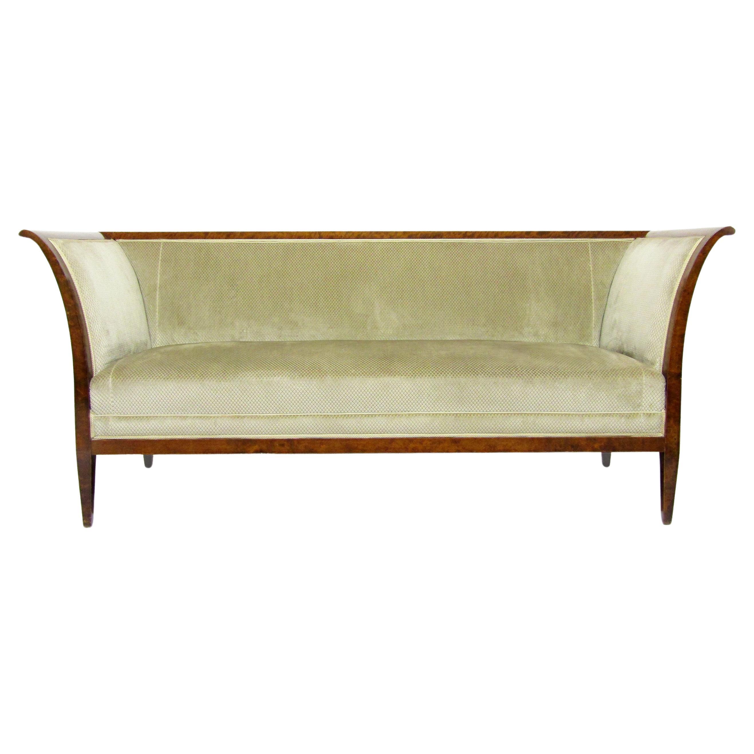 1930s Danish Art Deco 3-Seater Sofa In Cuban Mahogany By Frits Henningsen For Sale