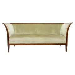 1930s Danish Art Deco 3-Seater Sofa In Cuban Mahogany By Frits Henningsen