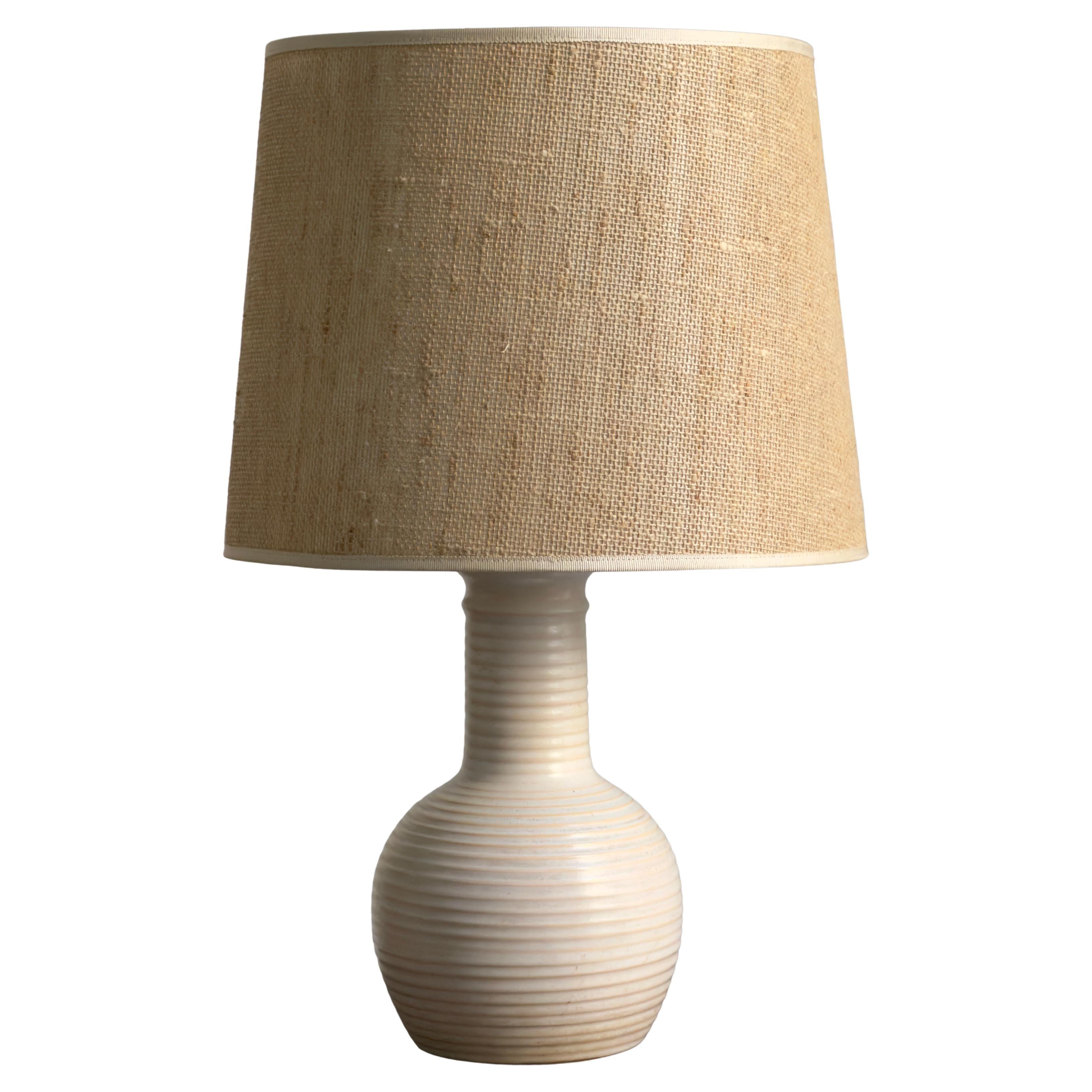 Danish Ceramic Table Lamp by Michael Andersen & Son, 1930s