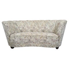 Used 1930's Danish Deco Sofa in Original Fabric for Reupholstery