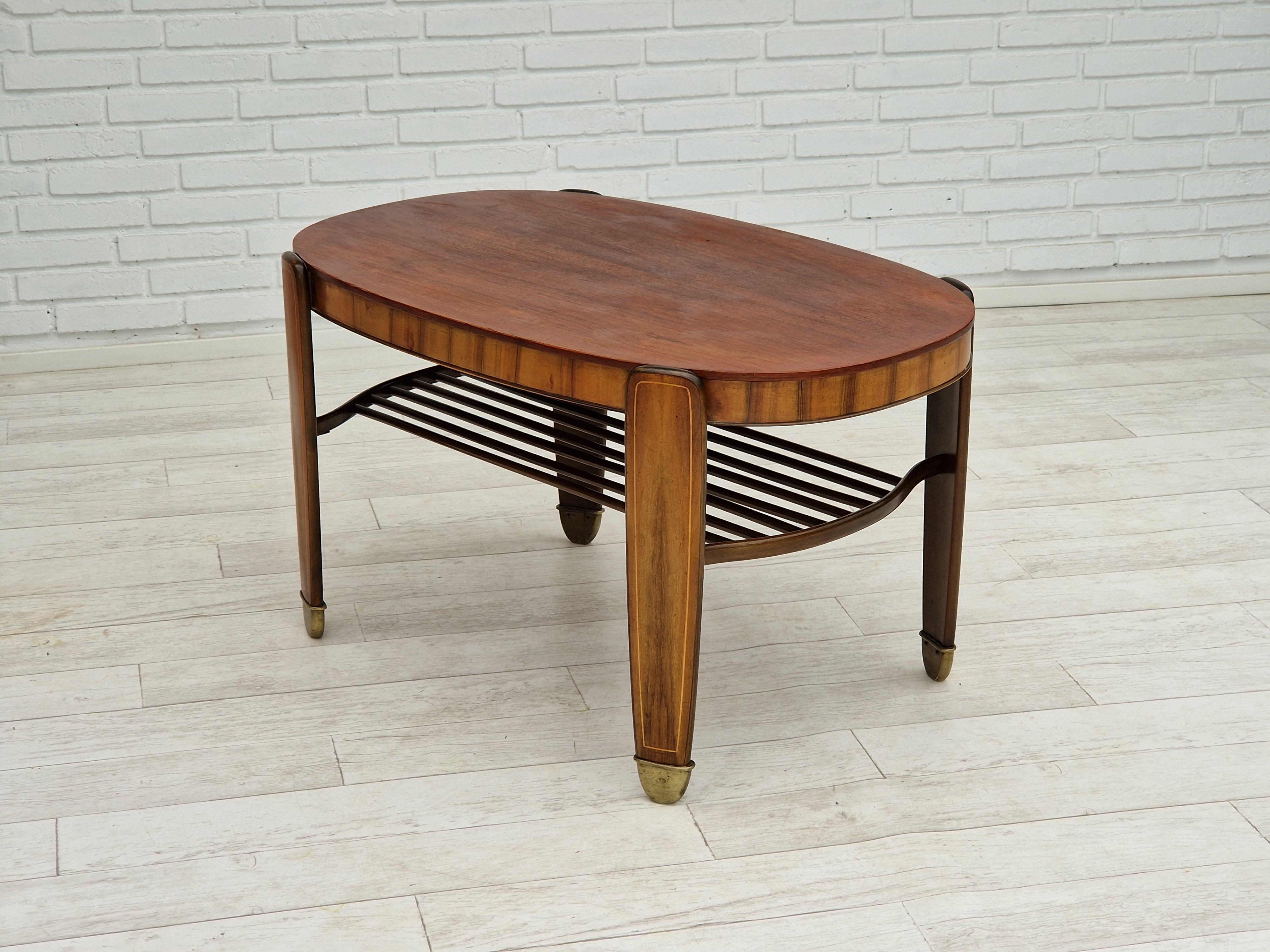 1930s, Danish Design by Edmund Jørgensen, Coffee Table, Original Condition For Sale 9