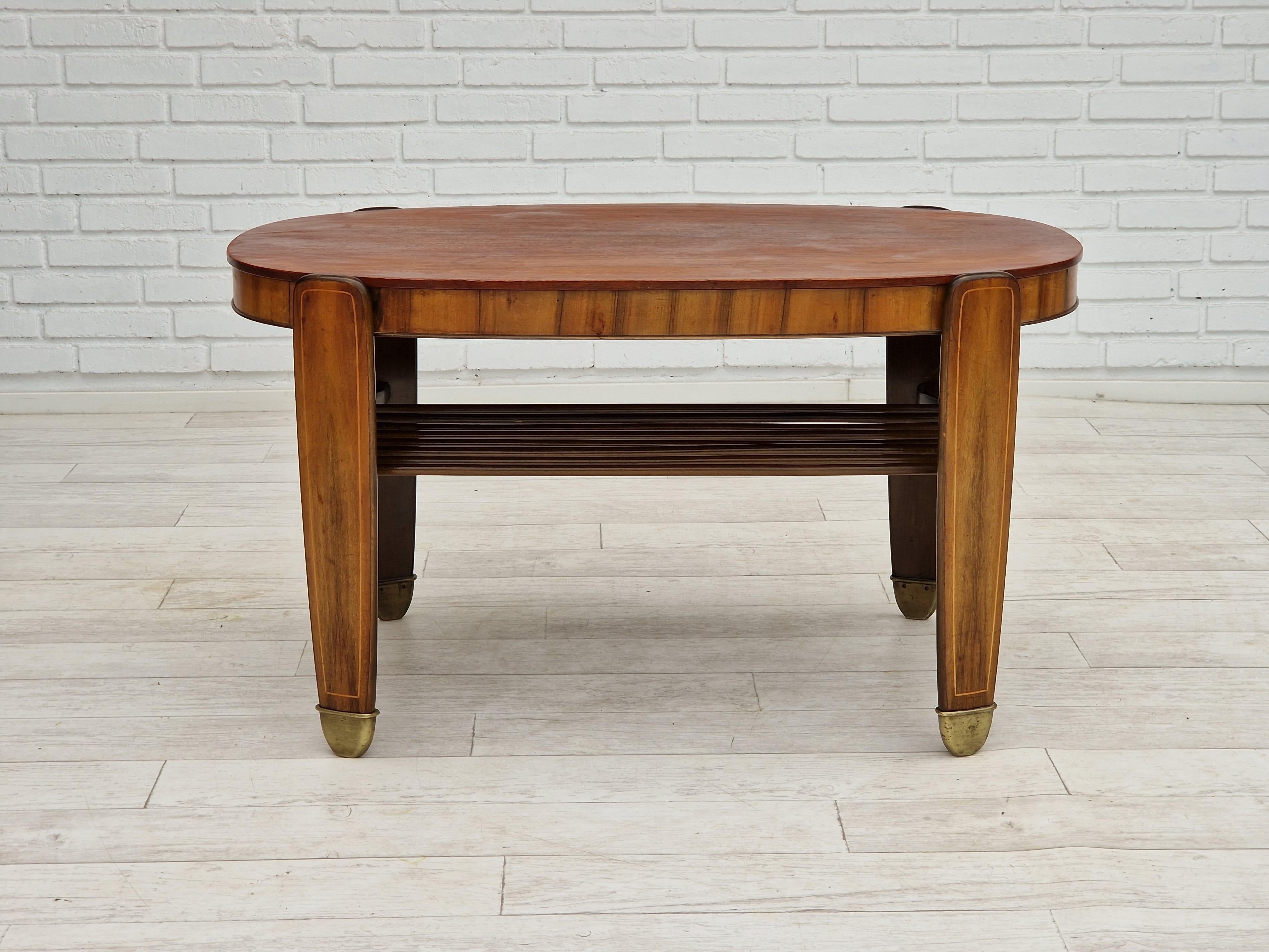 Art Deco 1930s, Danish Design by Edmund Jørgensen, Coffee Table, Original Condition For Sale