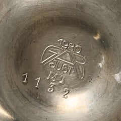 1930s Danish Just Andersen Art Deco Pewter Mermaid Vase