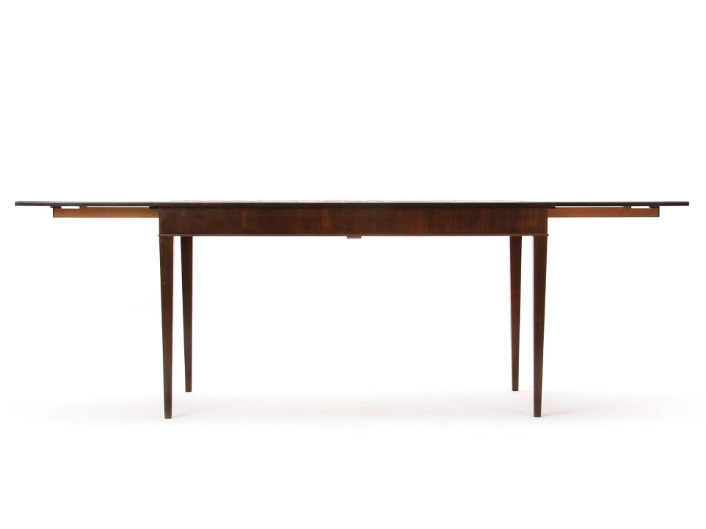 Scandinavian Modern 1930s Danish Rosewood and Tile Dining Table by Frits Henningsen For Sale