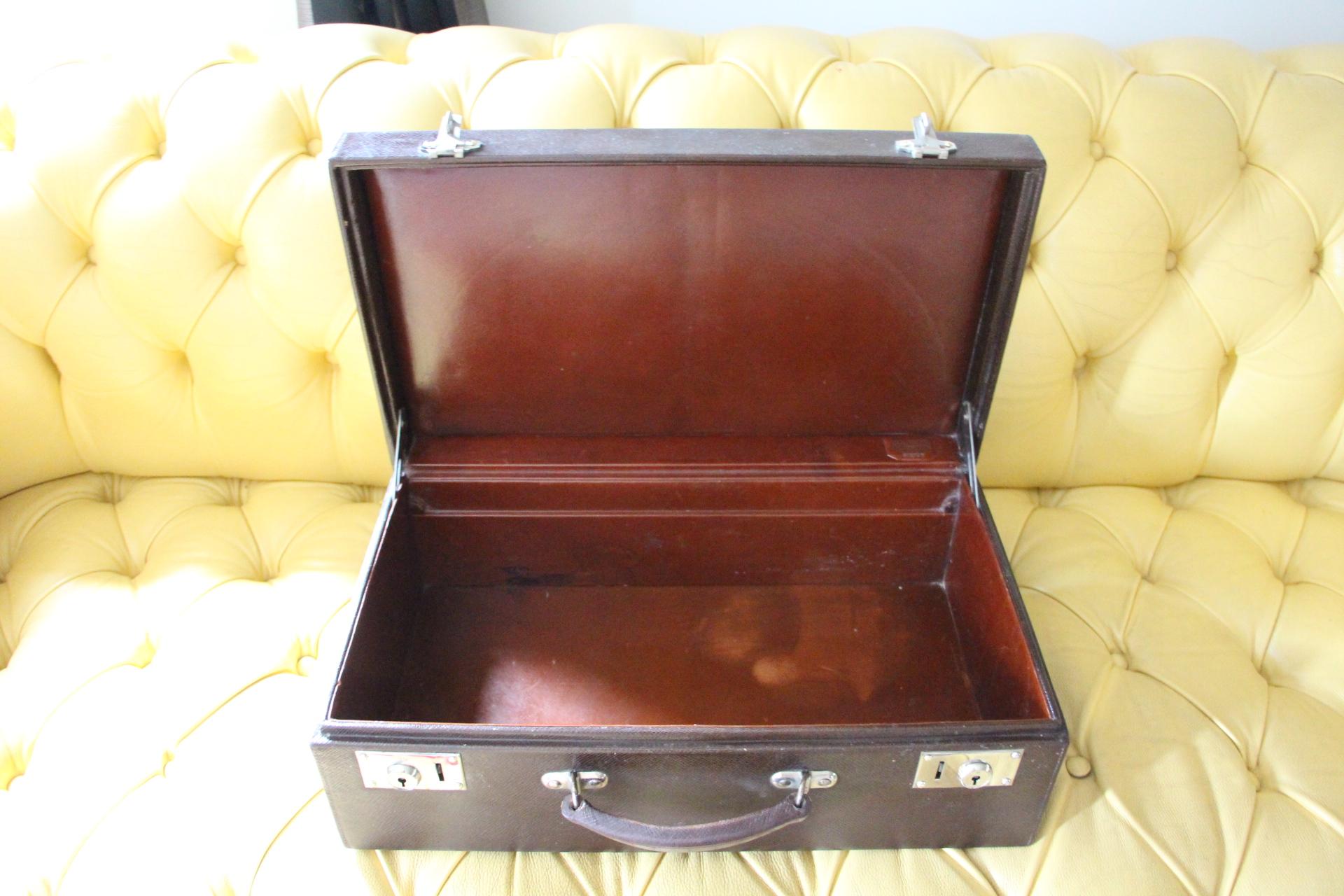 1930's Dark Brown Louis Vuitton Suitcase,  Louis Vuitton Trunk 5