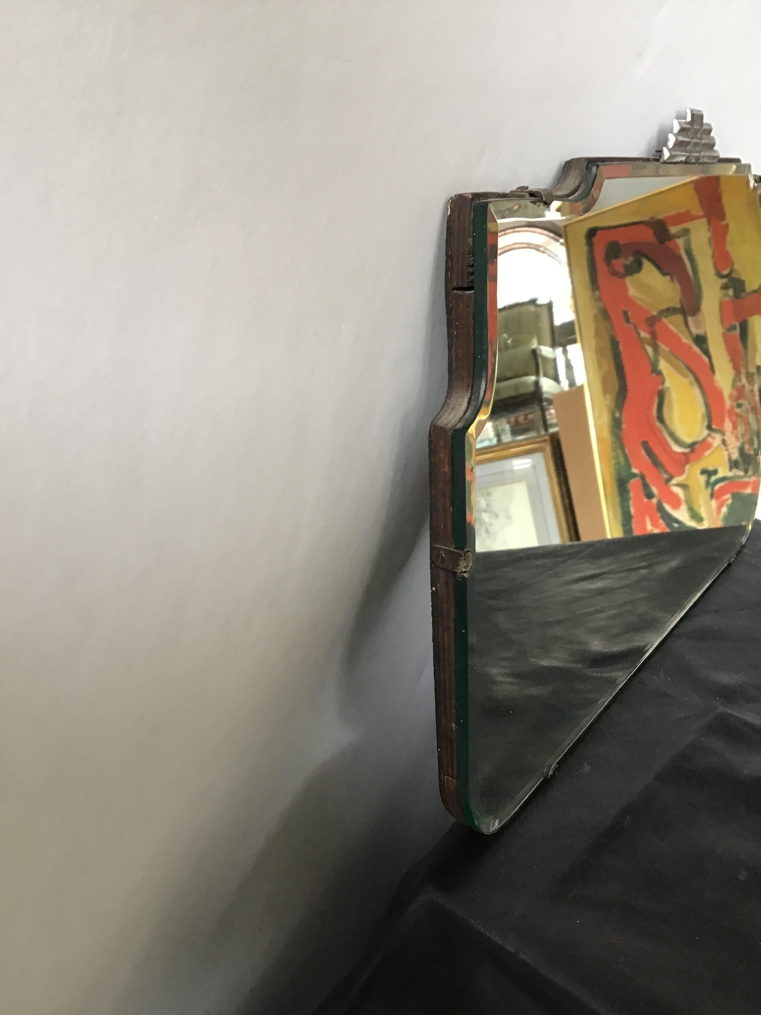 1930s Deco Beveled Mirror 1