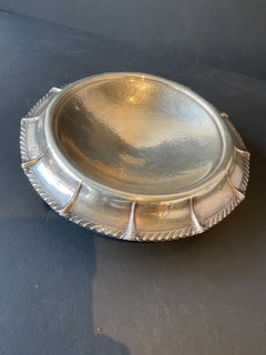 1930s Deco Sterling Bowl On Pedestal